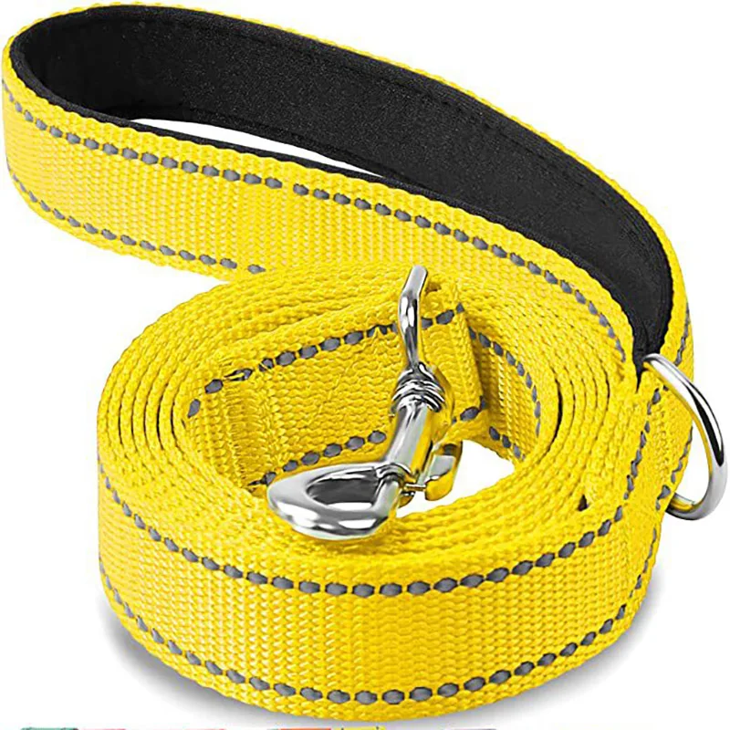 Night Reflection Dog Pet Towing Rope 1.2/1.5/1.8m Guard Rope Pet Walking Training Leash Cats Dogs Harness Collar Lead Strap