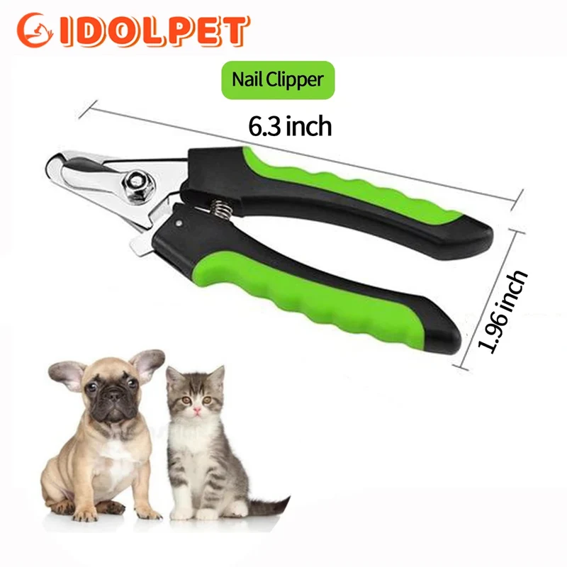 Dog Nail Clippers with Safety Guard Cat Dog Nail Trimmers Pet Nail Clippers Sharp Blades Suitable for Medium Large Dogs Cats