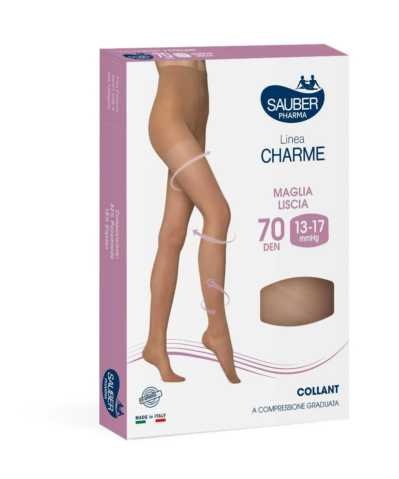 Sauber Linea Charme 70 Den Collant Maglia Liscia