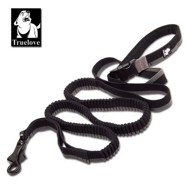 Dog Running Bungee Leash Hand-held Waistworn Adjustable Nylo
