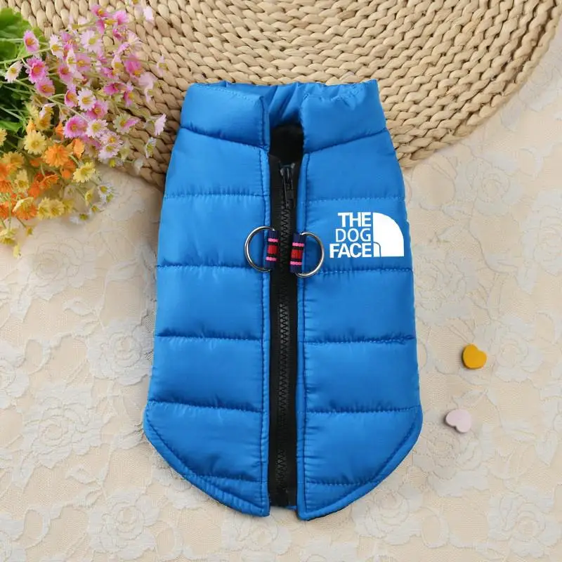 Winter Cotton Pet Dogs Clothes Waterproof Warm Dogs Jacket Coats Zipper Design French Bulldog For Small Medium Dogs Chihuahua
