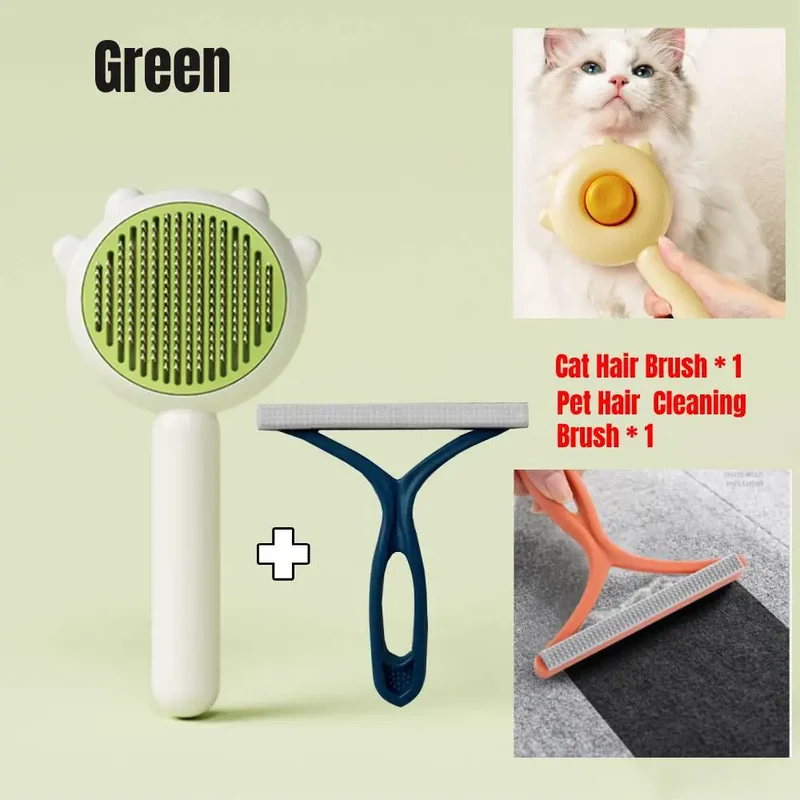 Long Short Cat Hair Brush Cat Claw Shape Dog Pet Wool Grooming Brush Massage Remover Hair Kitten Grooming Cleaning Scratcher
