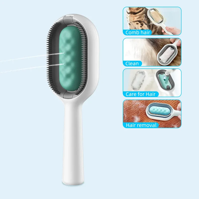 Cats Hair Brushes Grooming Massage Comb Pet Double Sided Hair Remover Brush Dog and Cat Home Accessory Kitten Self-cleaning Pets