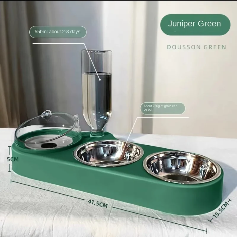 New Dog Bowl High-capacity Cat Dog Feeder Bowl Food Bowl Multi Functional Automatic Drinking Water Small Cat Dog Pet Supplies