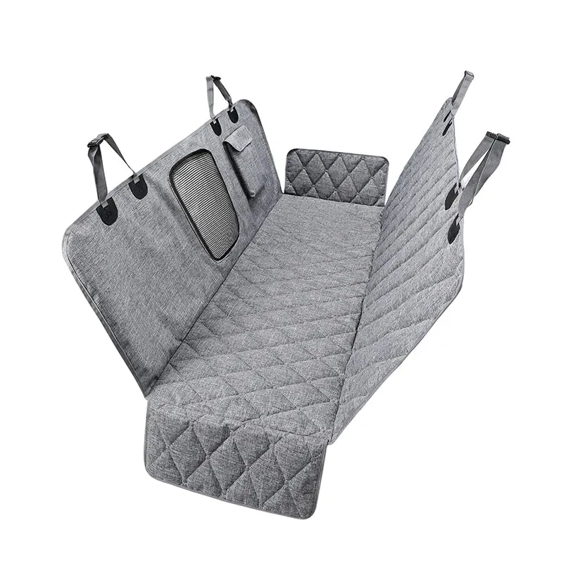 Dog Car Seat Cover Protector Waterproof with Storage Pockets Washable Dog Hammock for Cars Trucks and SUV Safety Carrier For Dog