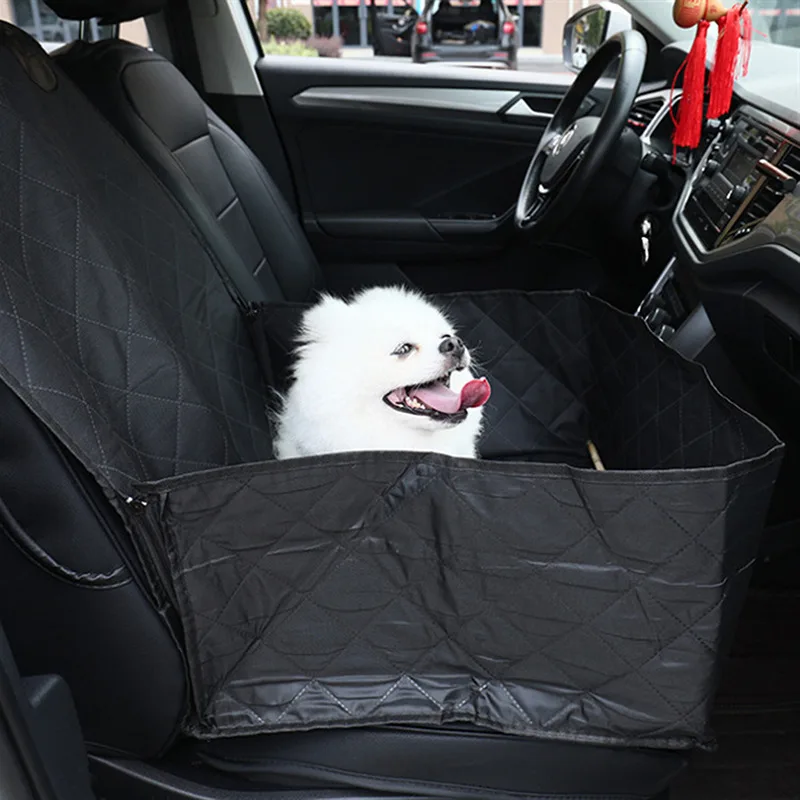 Dog Car Seat Cover Waterproof Car Front Row Pet Cushion For Dogs In The Car Trunk Cover Mats Dog Car Rear Back Protector