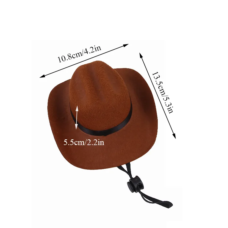 Pet Hat Dog Cat Western Cowboy Hat Halloween Pet Triangle Scarf Universal Funny Retro Photo Prop Dog Accessories Doll Decoration