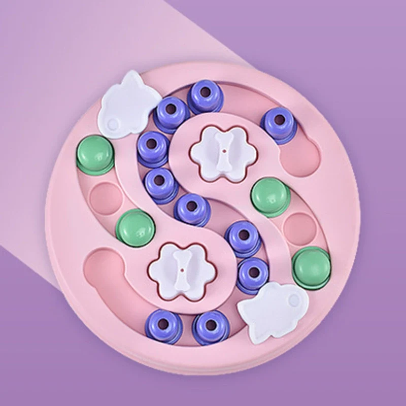 Pet Puzzle Food Dropping Ball Dog Bowl Cat Bowl Smell Feeder Maze Slow Food Plate Dog Training Stuffy Fengrong Toy