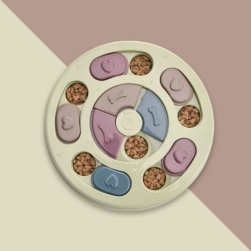 Pet Puzzle Food Dropping Ball Dog Bowl Cat Bowl Smell Feeder Maze Slow Food Plate Dog Training Stuffy Fengrong Toy