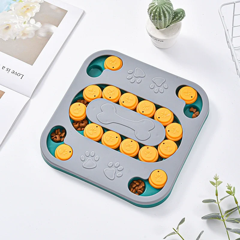 Pet Puzzle Food Dropping Ball Dog Bowl Cat Bowl Smell Feeder Maze Slow Food Plate Dog Training Stuffy Fengrong Toy