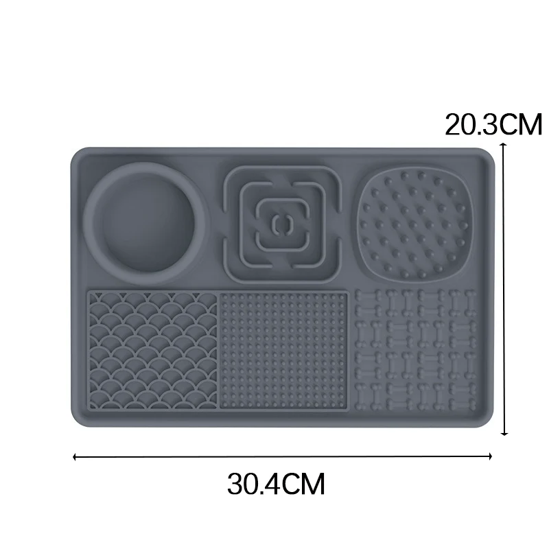 Pet Puppy Fengrong Toy Fengrong Licking Mat Licking Slow Feeding Bowl Slow Food Basin Anti-Choke Small Size Dogs Silicone