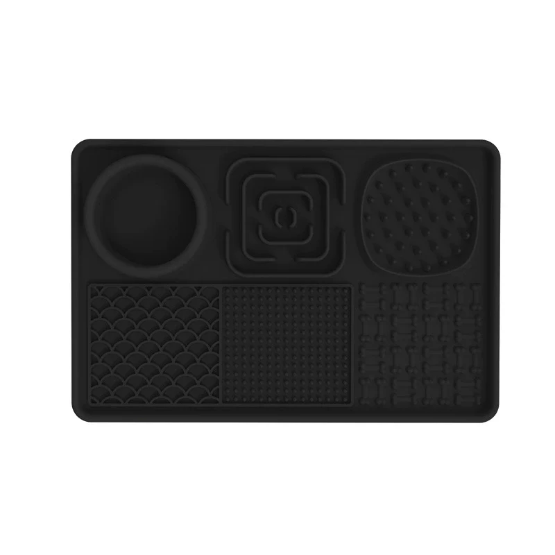 Silicone Pet Placemat Dog Bowl Licking Mat Cat Slow Feeding Bowl Smell Feeder Non Slip Anti-Choke Anti-Tumble Food Basin