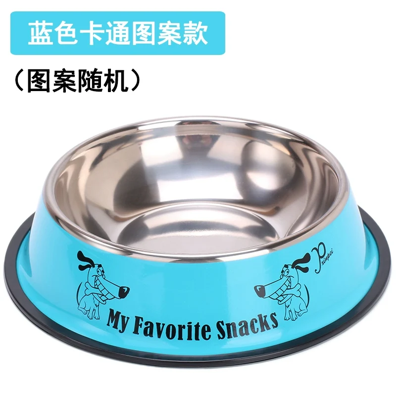 Dog Bowl Dog Basin Stainless Steel Anti-Tumble Cat Bowl Dog Food Bowl Dog Food Bowl Small Large Dog Basin Pet Supplies
