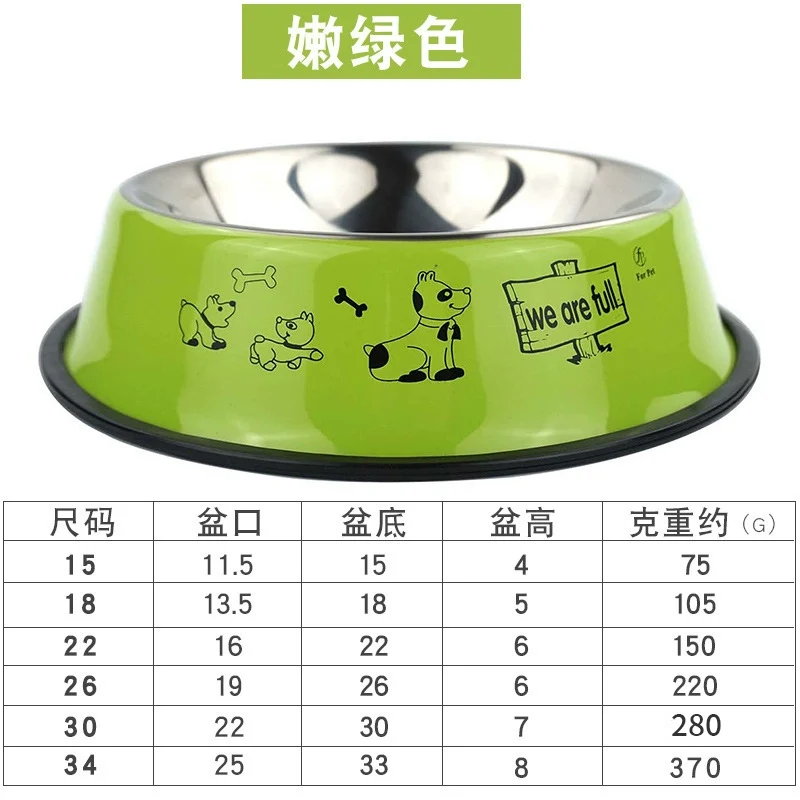 Printed Drop-Resistant Cat and Dog Water Tray Pet Food Basin