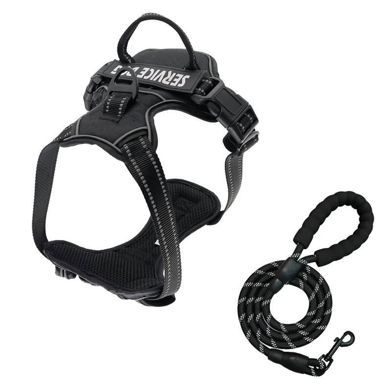 Suomila Dog Breast Strap Vest-Style Large Dog Explosion-Proof Shiba Inu Golden Retriever Small and Medium Walking Dog Towing Rope