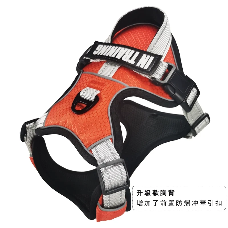 Suomila Dog Breast Strap Vest-Style Large Dog Explosion-Proof Shiba Inu Golden Retriever Small and Medium Walking Dog Towing Rope