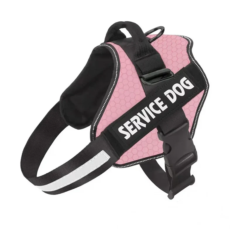 Dog Harness NO PULL Reflective Breathable Adjustable Pet Harness For Dog Vest ID Custom Patch Outdoor Walking Dog Supplies