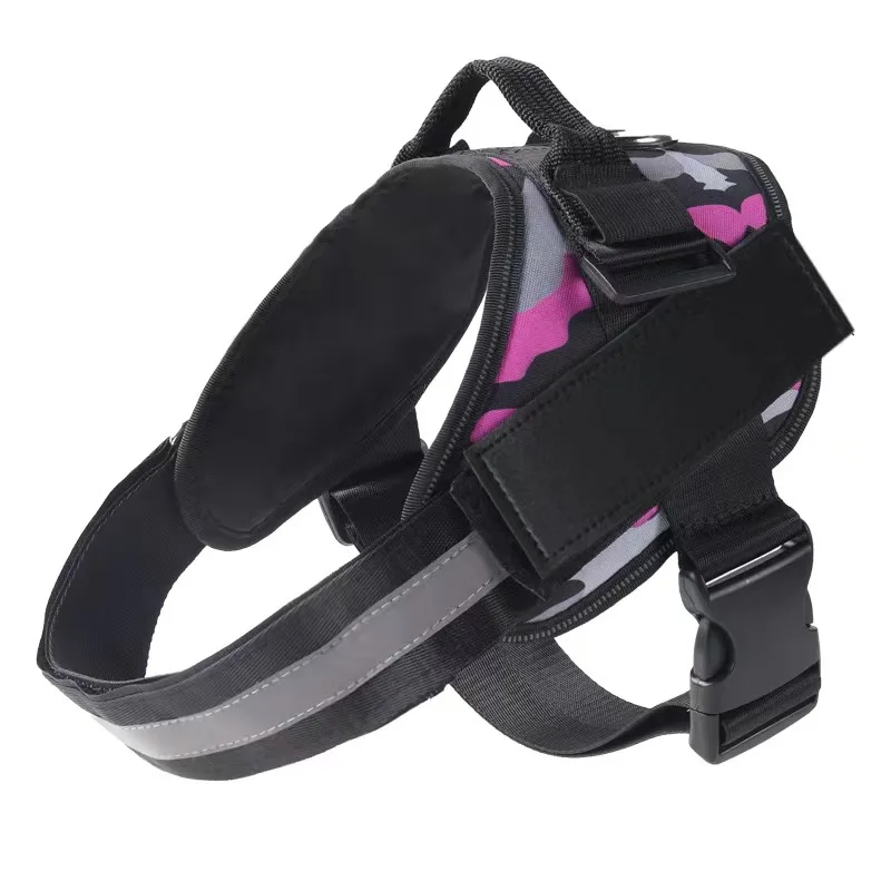 Dog Harness NO PULL Reflective Breathable Adjustable Pet Harness For Dog Vest ID Custom Patch Outdoor Walking Dog Supplies