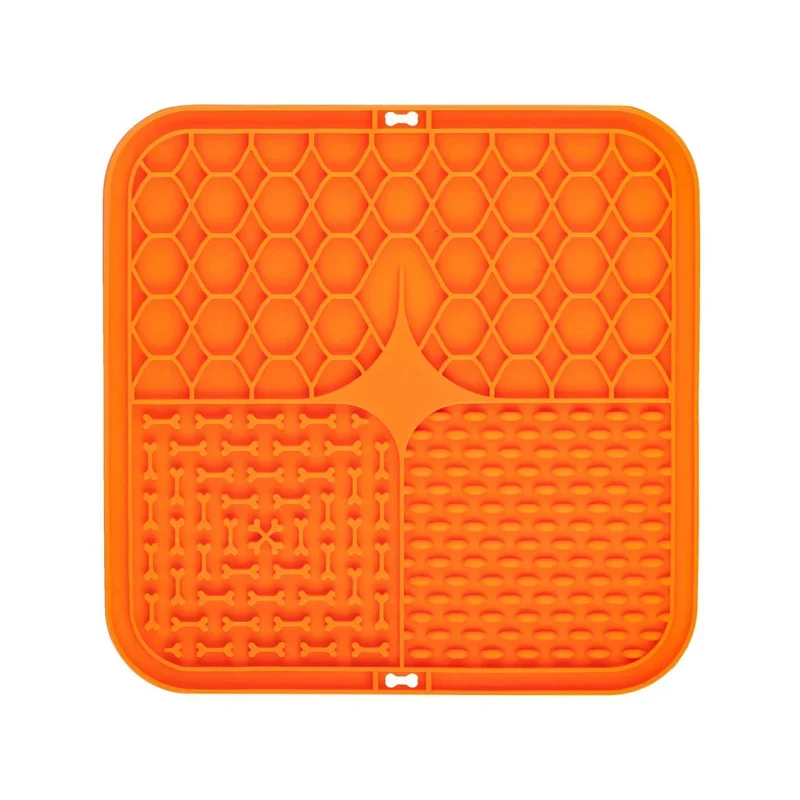 Pet Lick Silicone Mat for Dogs Pet Slow Food Plate Dog Bathing Distraction Silicone Dog Sucker Food Training Dog Feeder Supplies