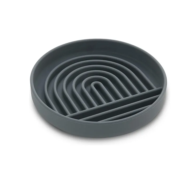 Pet supplies Slow Food Bowl Cat Anti-Knockover Anti-Slip Food Bowl Puppy Anti-choking Silicone Toy Food Plate