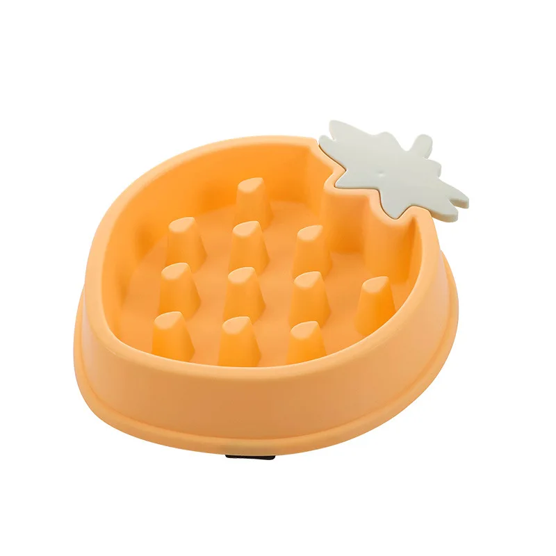Slow Food Bowl for Small Dogs Choke-proof Slow Eating Pet Feeder Bowls Non-slip Puppy Cats Food Container PP Plate Pet Supplies