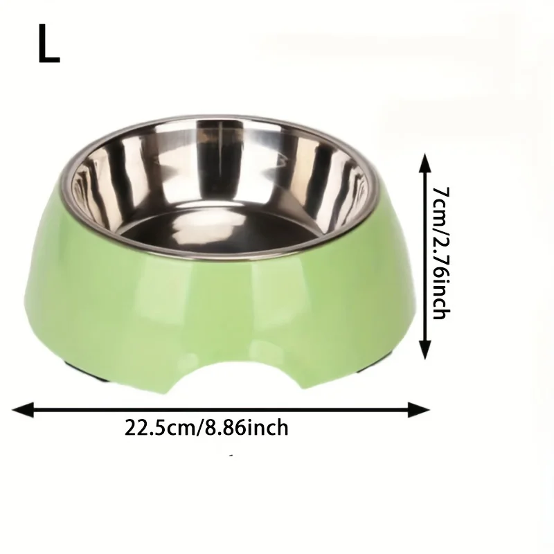 Double Layer Dog Bowl Stainless Steel Pet removable