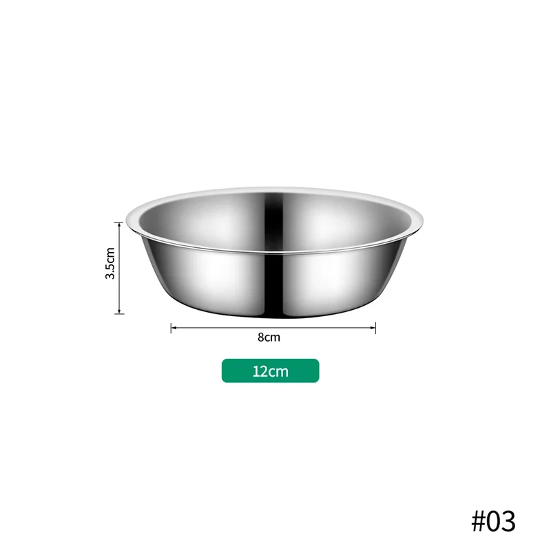 Large Capacity Dog Bowl Stainless Steel Pet Feeding Bowl Cat and Dog Food Drinking Bowl Metal Feeder Bowl Durable and Cheap