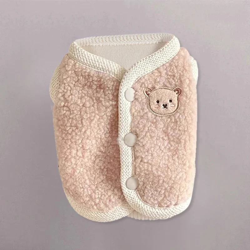 INS Plush Winter Warm Pet Dogs Clothes Vest Pet Dog Cotton Vest Puppy Sweater Thickened Warm Clothing 골든리트리버 강아지 Pull Chihuahua