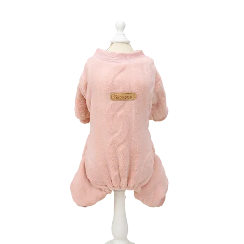 Winter Warm Fleece Dog Jumpsuit for Small Medium Puppy Cat Pajamas Coat Chihuahua Clothes French Bulldog Costume Yorkie Outfits