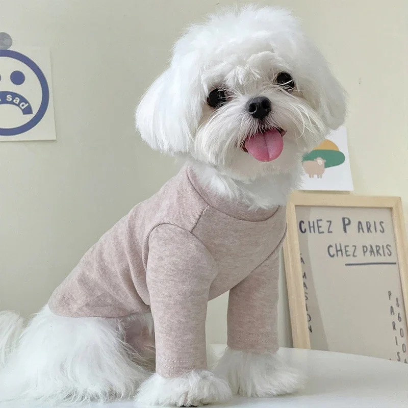Dog Hoodies Clothes Soft Cotton Pet Clothing Breathable Fit Puppy Cat Pullover Costume Coat Chihuahua Bulldog Shirt Accessories