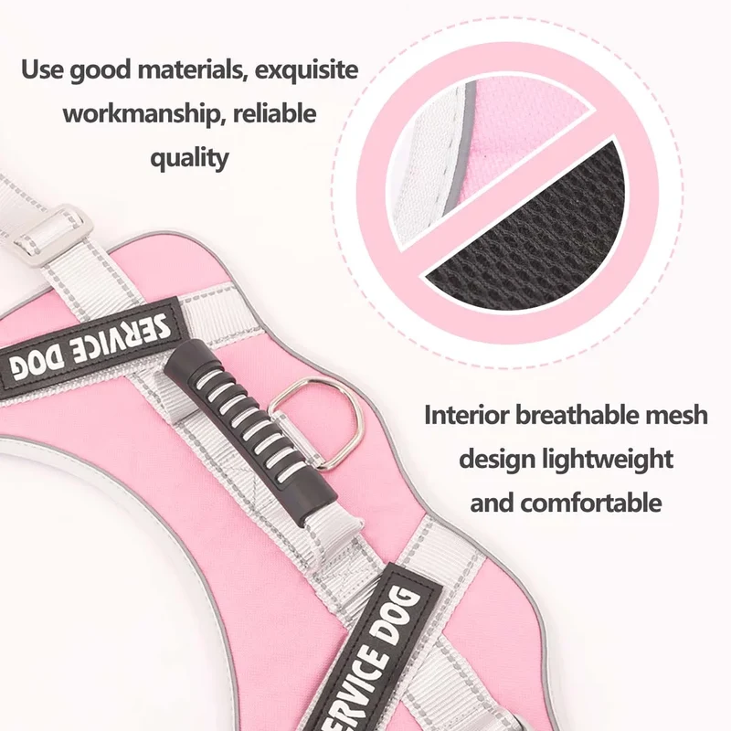 1pc Letter Graphic Reflective Pet Harness, For Dog For Outdoor