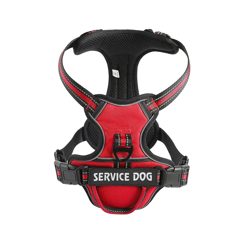 Nylon Dog Harness Vest Reflective Dog Harness Personalized Breathable Adjustable Pet Harness Leash For Small Medium Large Dogs