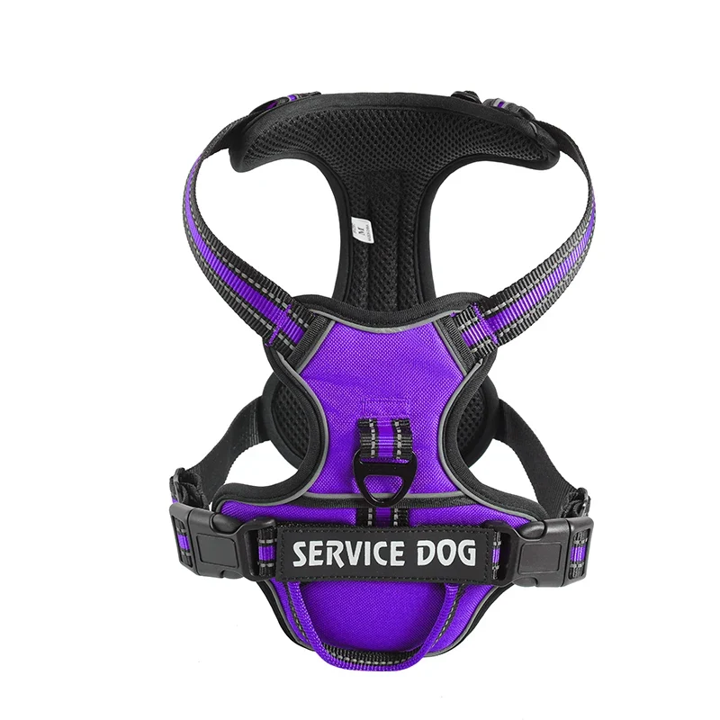 Nylon Dog Harness Vest Reflective Dog Harness Personalized Breathable Adjustable Pet Harness Leash For Small Medium Large Dogs