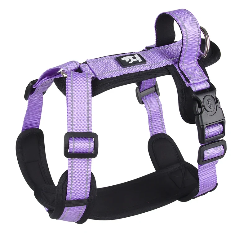 Anti-Escape Dog Harness with Handle Reflective Nylon Dog Harness Vest for Small Medium Dogs French Bulldog Walking Pet Supplies