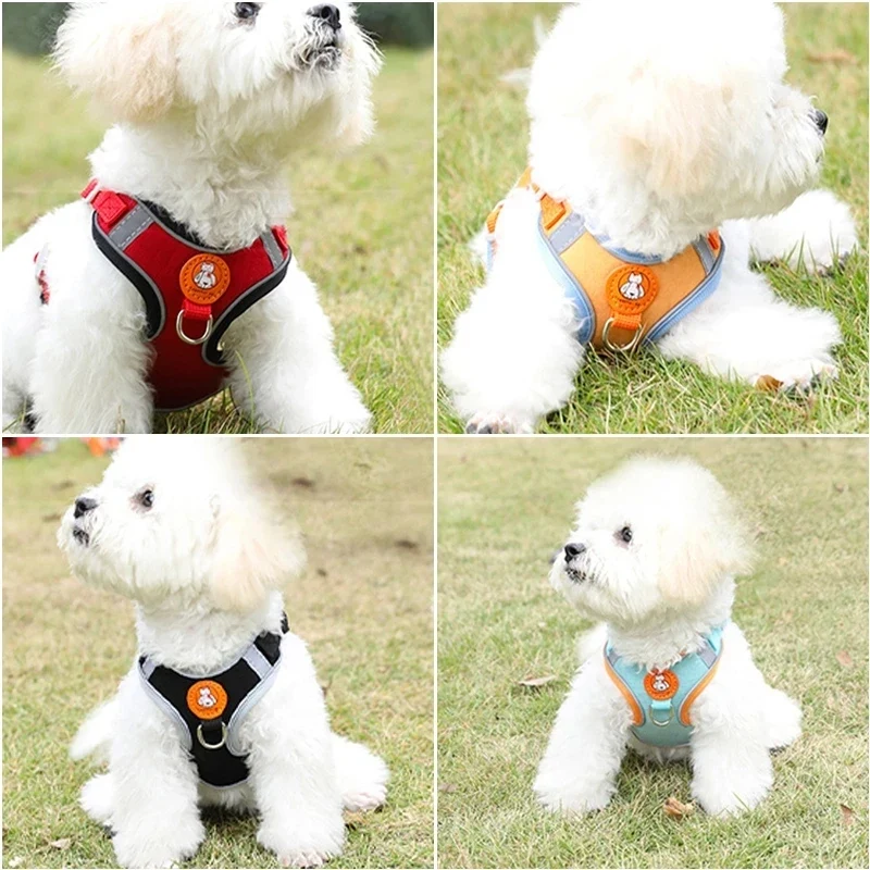 Pet Dog harness No Pull Breathable Reflective Dog harness and Leash Set Adjustable Harness Dog For kitten Puppy Pet accessories