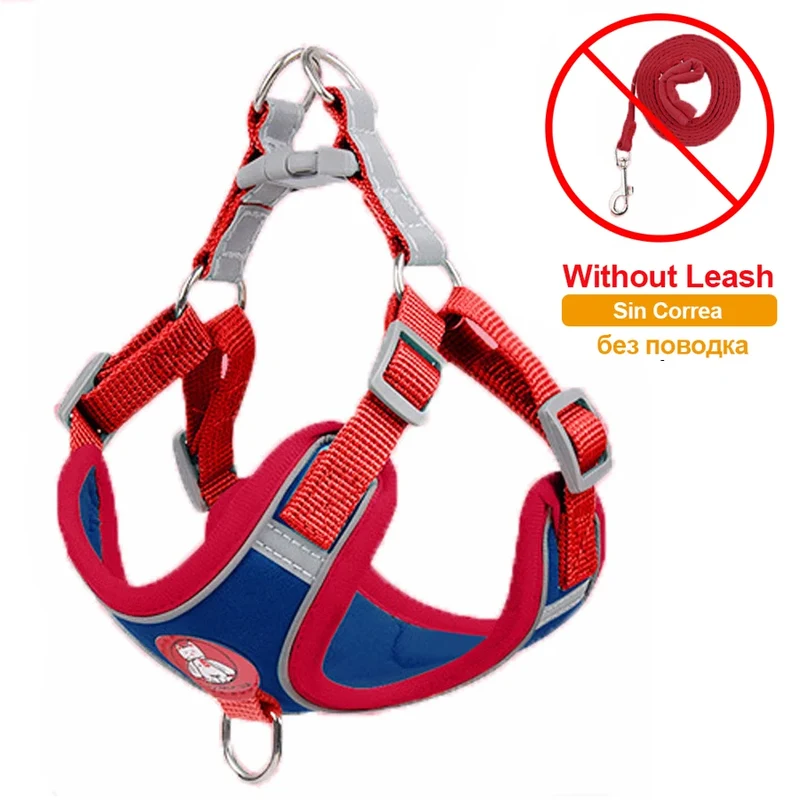 Pet Dog harness No Pull Breathable Reflective Dog harness and Leash Set Adjustable Harness Dog For kitten Puppy Pet accessories