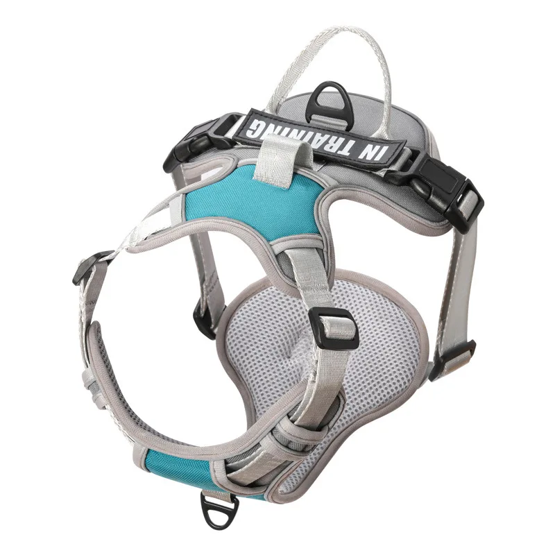 Dog Harness NO PULL Outdoor Walking Breathable Reflective Adjustable Small Dog Harness for Medium Large Dogs Pet Supplies