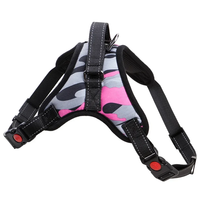 Nylon Heavy Duty Dog Pet Harness Collar Adjustable Padded Extra Large Medium Small Dog Harnesses Vest Husky Big Dogs Products