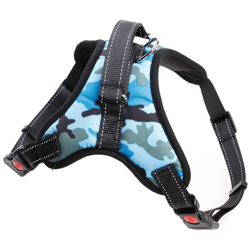Nylon Heavy Duty Dog Pet Harness Collar Adjustable Padded Extra Large Medium Small Dog Harnesses Vest Husky Big Dogs Products
