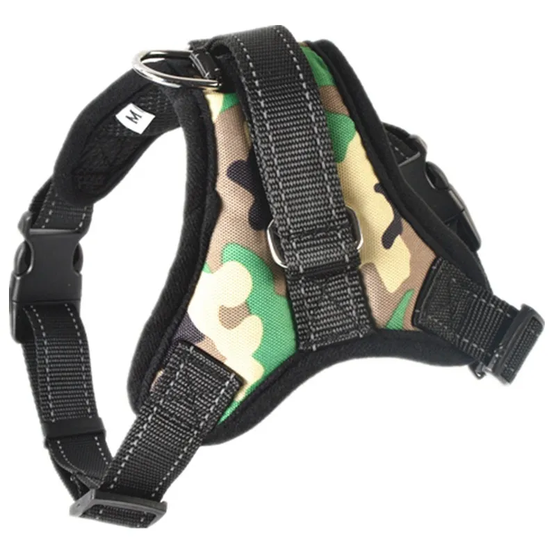 Nylon Heavy Duty Dog Pet Harness Collar Adjustable Padded Extra Large Medium Small Dog Harnesses Vest Husky Big Dogs Products