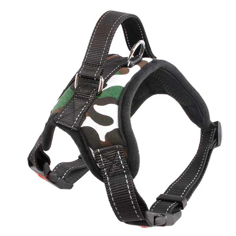 Nylon Heavy Duty Dog Pet Harness Collar Adjustable Padded Extra Large Medium Small Dog Harnesses Vest Husky Big Dogs Products