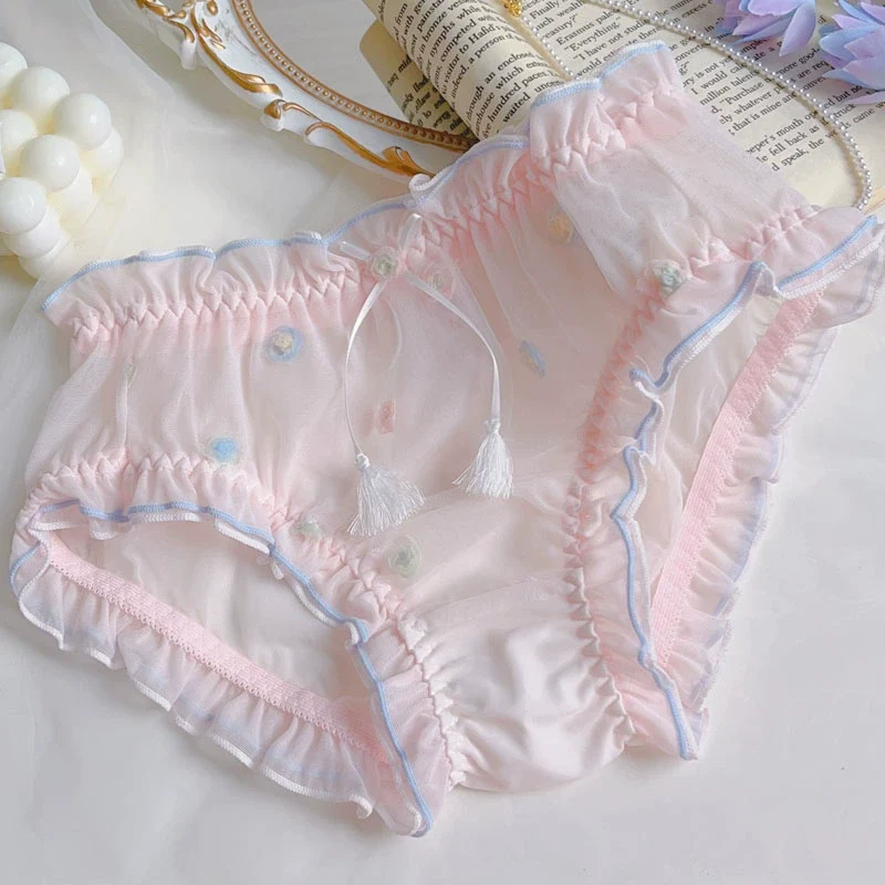 Dandelion Lace-up Romantic Pure Lace Underwear