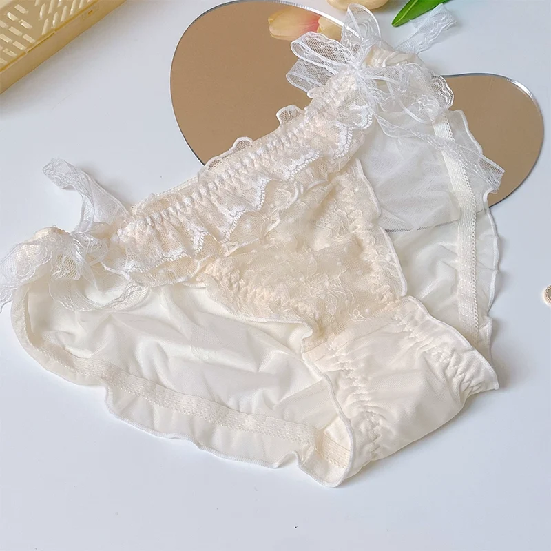 Dandelion Lace-up Romantic Pure Lace Underwear