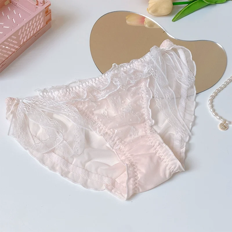 Dandelion Lace-up Romantic Pure Lace Underwear