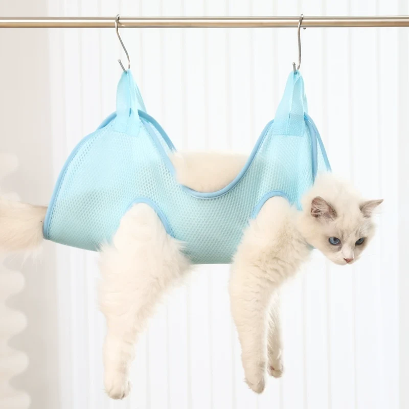 Cat Bath Scissors Fantastic Toe Nail Tool Anti-Scratch Bite Cat Grooming Bag Fixed Cat Bag Binding Hanging Cat Bag Pet Hammock