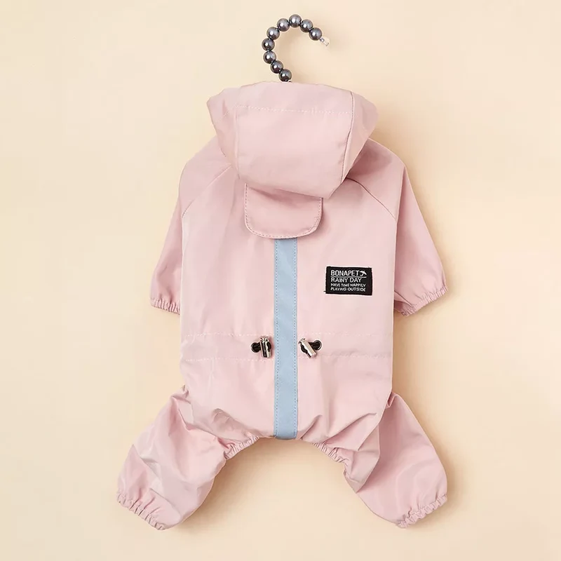 Waterproof Dog Clothes Reflective Dog Raincoat Soft Impermeable Polyester Jacket for Small Dogs Pet Puppy Outfits Perro Abrigo