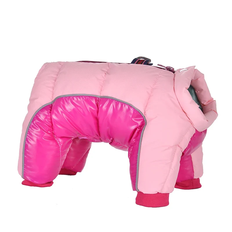 Winter Pet Dog Coat Jacket Thicken Warm Clothes For Dogs Waterproof Reflective Puppy Jumpsuits Chihuahua French Bulldog Clothing