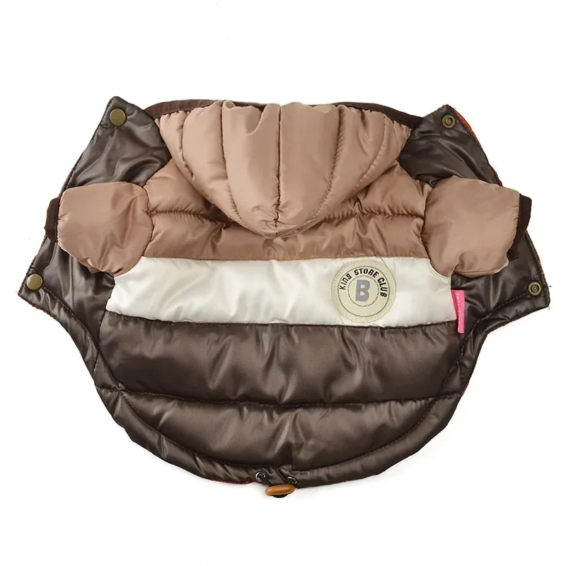 Waterproof Big Dog Down Jacket Winter Warm Dog Clothes for Small Medium Large Dogs French Bulldog Pug Hooded Coat Pets Clothing