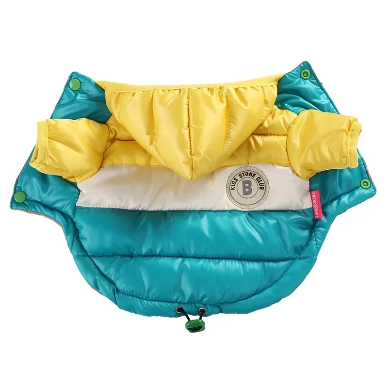 Waterproof Big Dog Down Jacket Winter Warm Dog Clothes for Small Medium Large Dogs French Bulldog Pug Hooded Coat Pets Clothing
