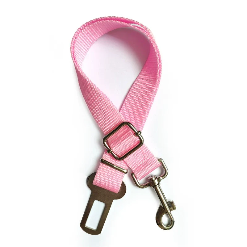Car Safety Belt for Pet Dog Car Safety Buckle Fixed Rope Adjustable Contraction Band Car Dog Safety Rope